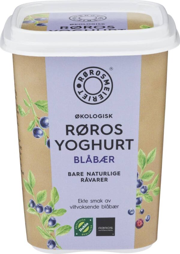 Økologisk Rørosyoghurt Blåbær, 470 g