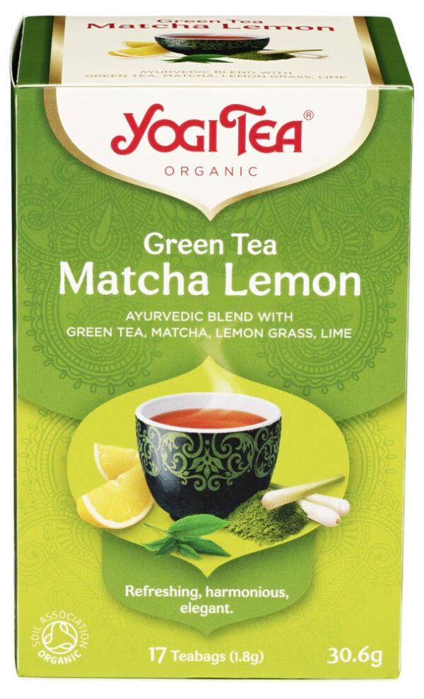 Yogi Tea Matcha Lemon Økologisk, 17 stk
