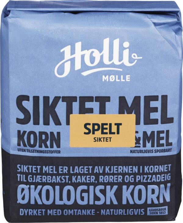 Økologisk speltmel Siktet, 1 kg